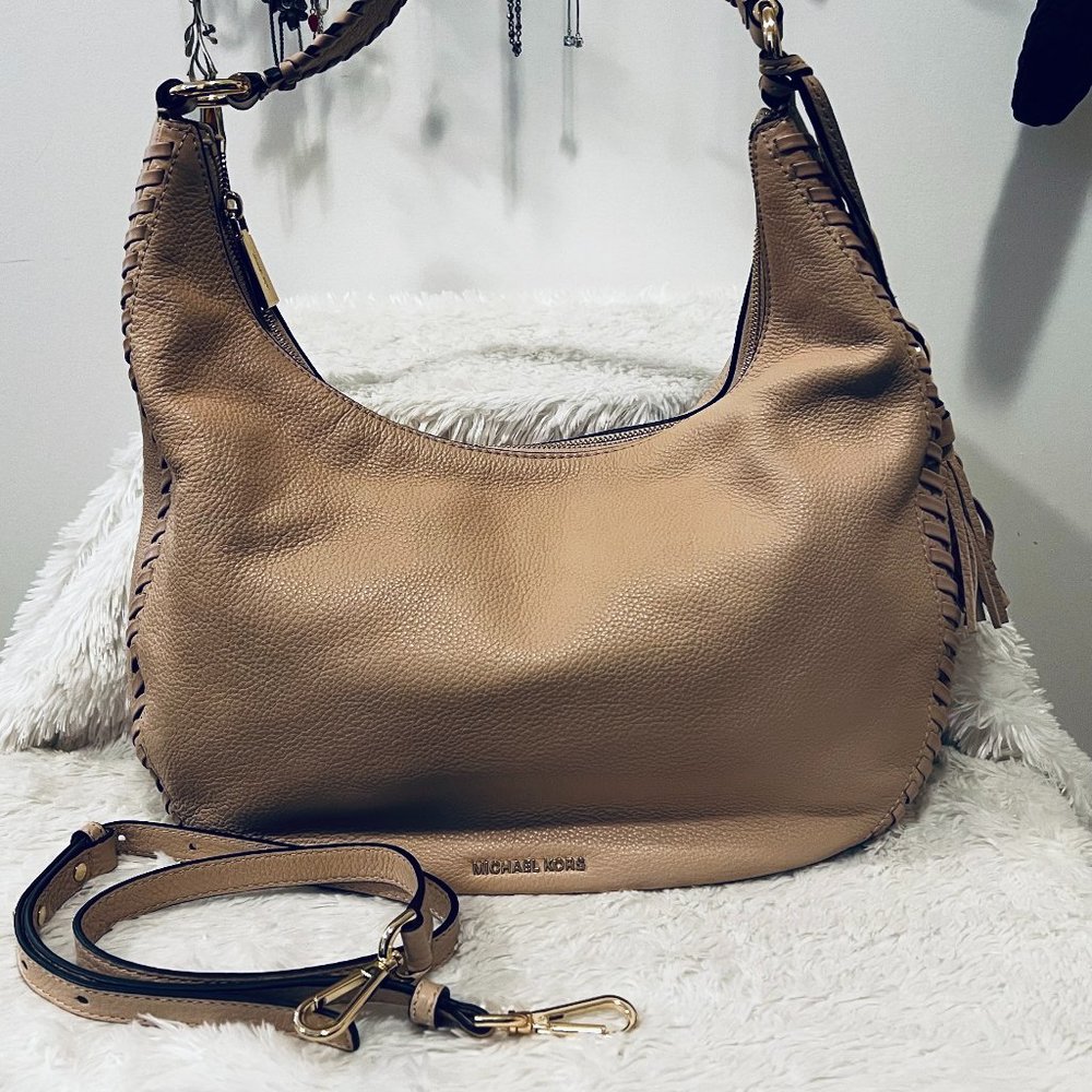 Michael Kors Pebbled Leather Cross Body/Hobo Bag